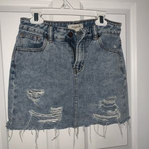 PacSun Distressed mini skirt